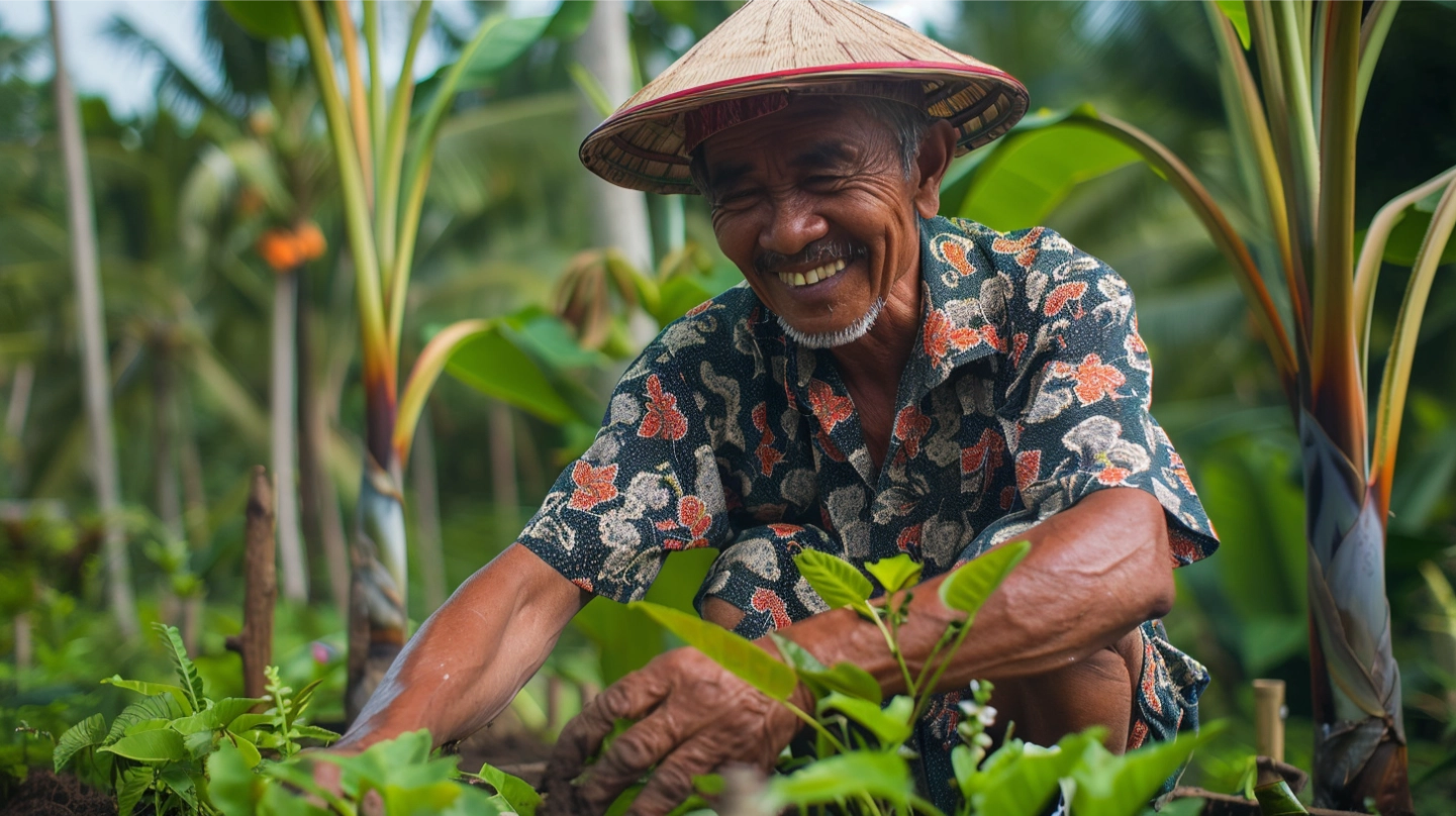 stefanoooooooo_happy_Balian_man_planting_many_tree_in_ubud_-_fb961c19-7207-4b0a-a3fd-f1cbf7f610df_3.webp